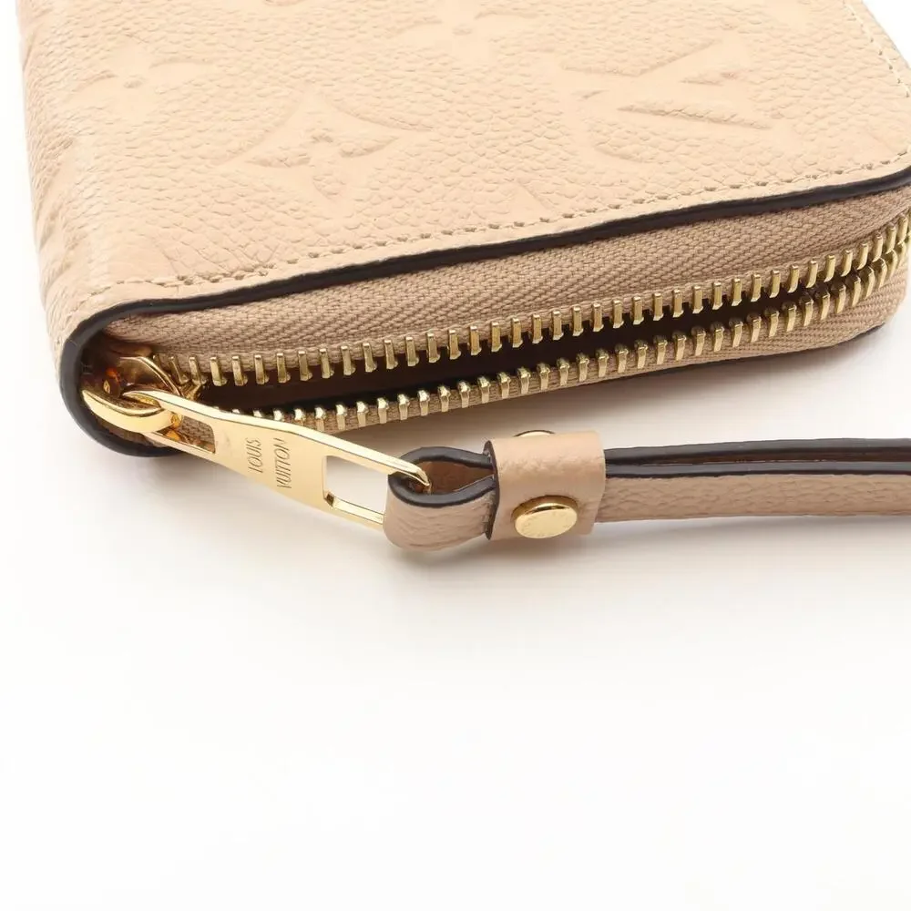 Louis Vuitton Beige Monogram Zip Wallet